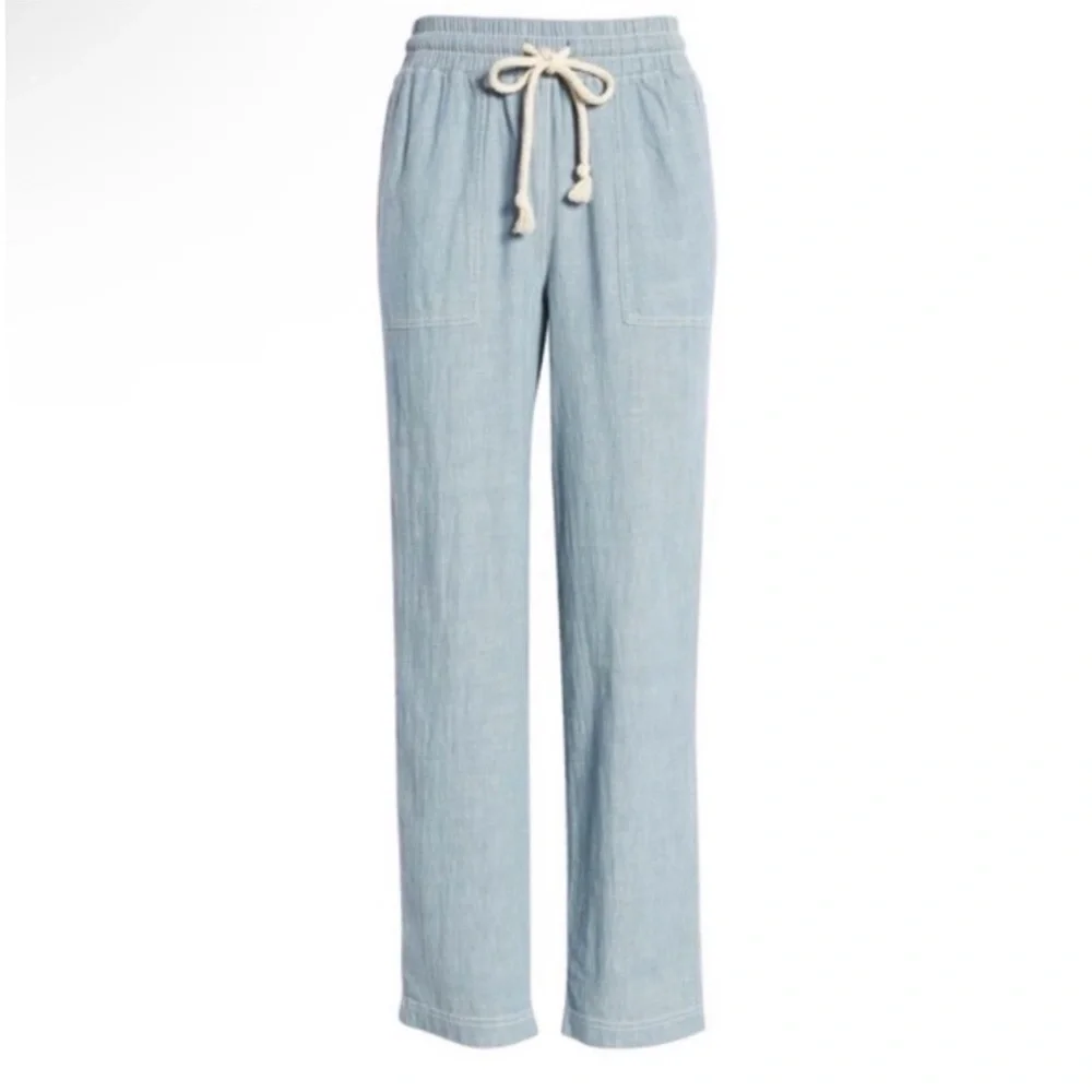 Faherty Drawstring Linen-Blend Pants Size S - Picture 15 of 15